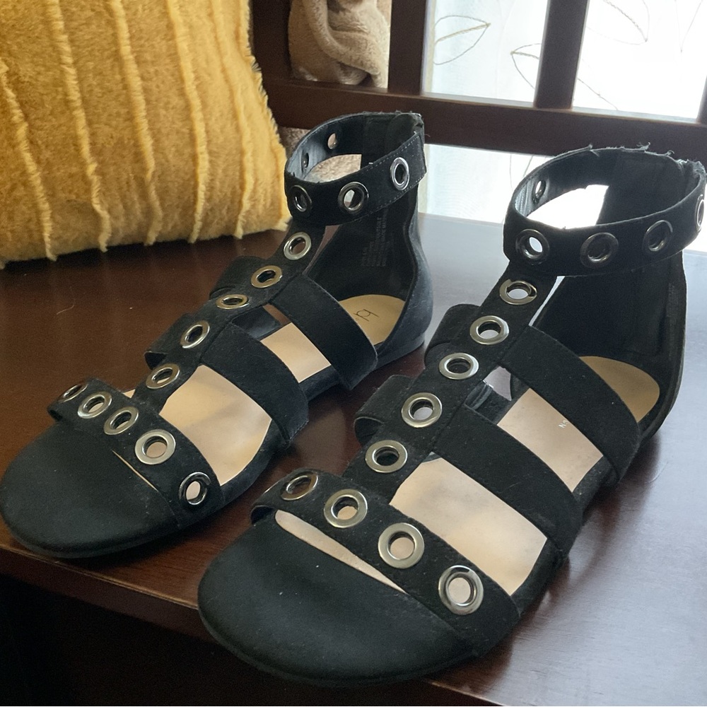 Black Gladiator Sandals